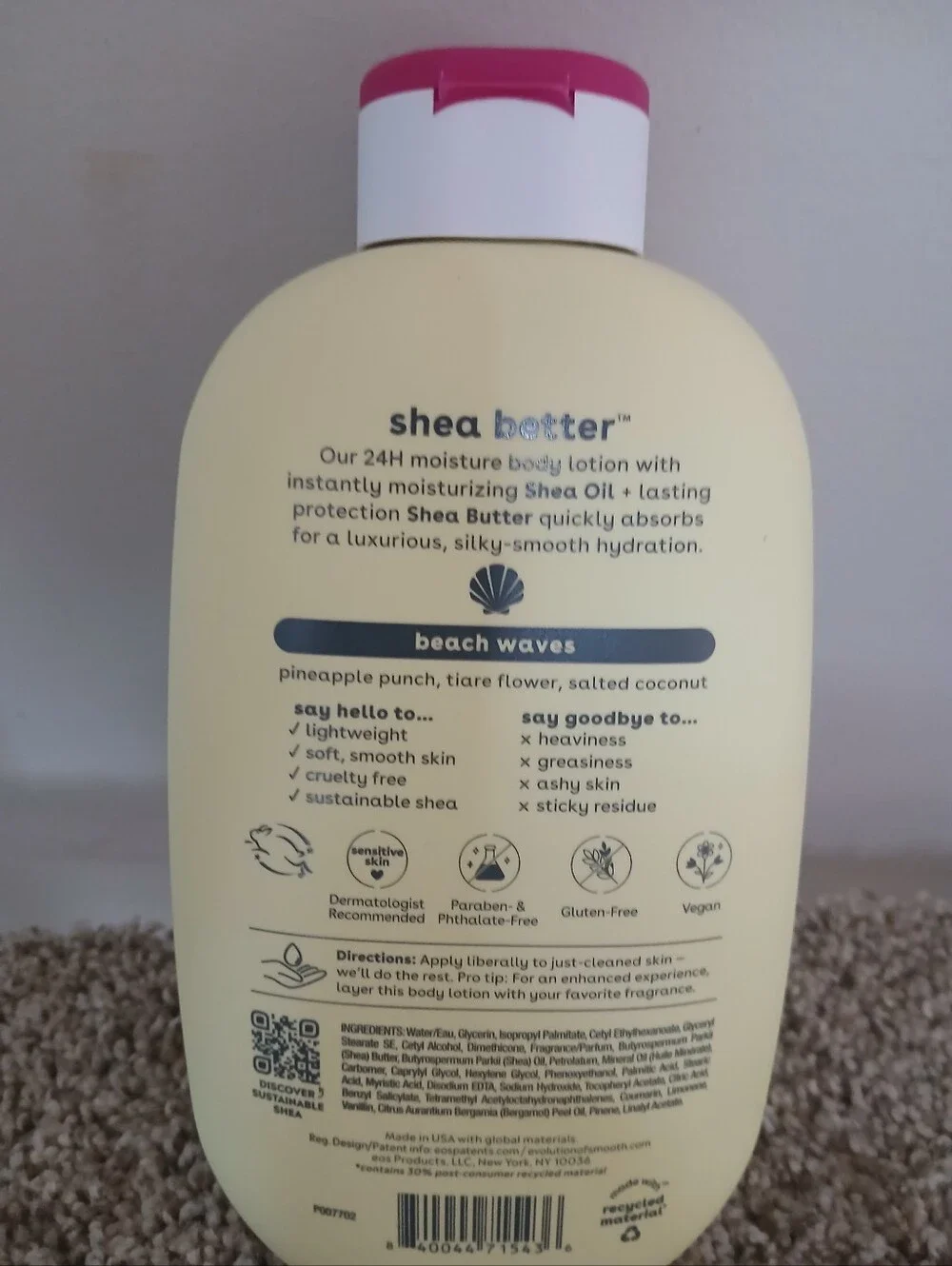 EOS Set Of 2 Toasted Marshmallow and Beach Waves Lotion